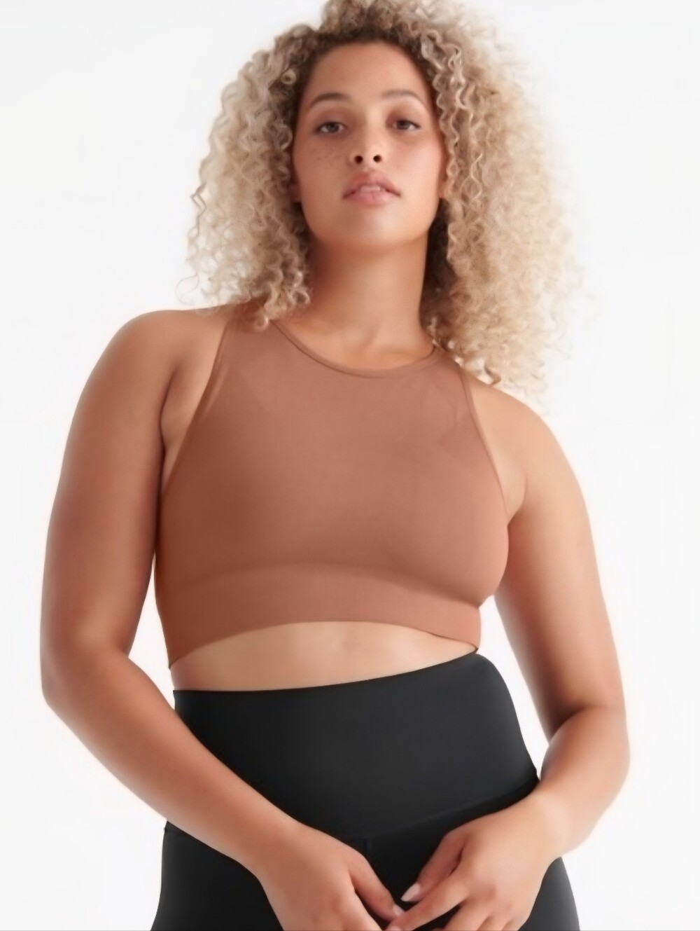 NWT Knix Good To Go High Neck Seamless Bra